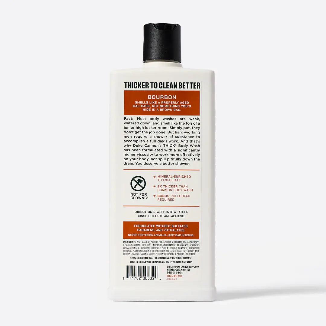 Bottle of shampoo with a detailed label on a white background