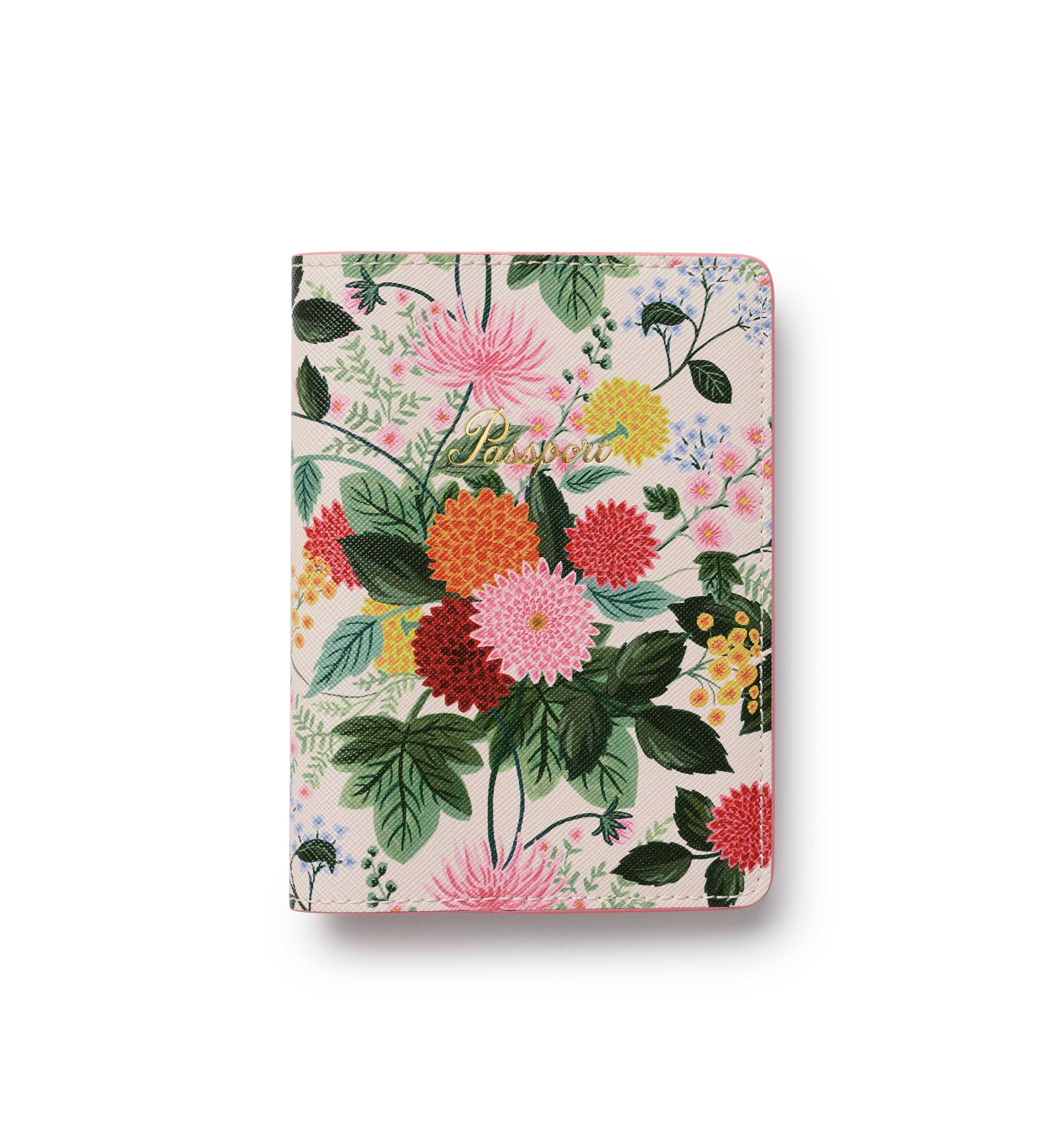 Floral notebook with colorful flowers on a white background