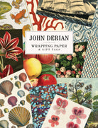 Collection of John Derian wrapping paper and gift tags with various designs.