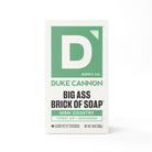 Duke Cannon soap packaging on a white background