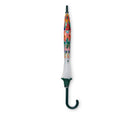 Floral-patterned umbrella on a white background